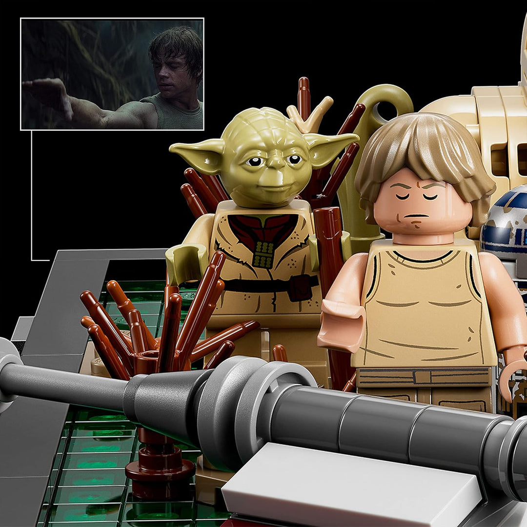 LEGO 75330 Star Wars Dagobah Jedi Training Diorama Set für Erwachsene, mit Yoda, R2-D2 und Luke Skyw