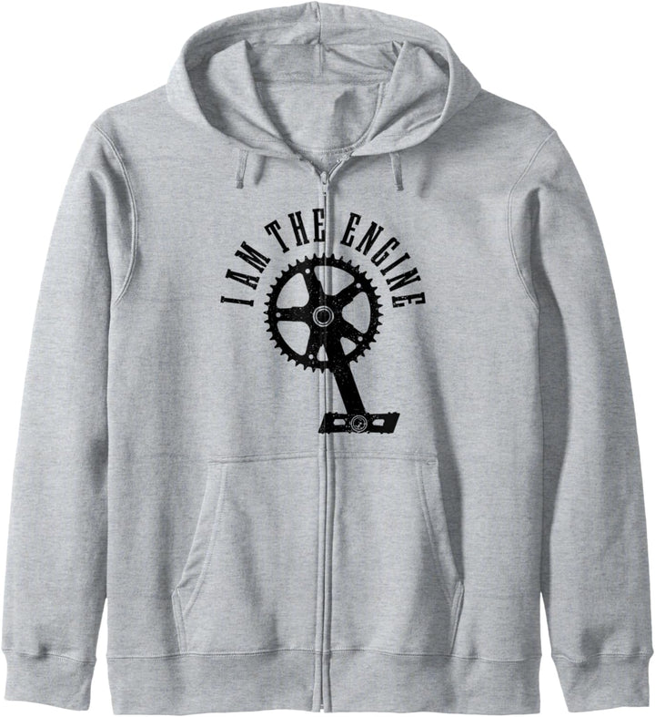 Fahrrad Mountainbike MTB Radfahrer Rennrad I Am The Engine Kapuzenjacke