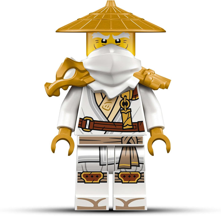 LEGO NINJAGO Wächterdrache Bauset - Mit Drachenfigur, Meister Wu Minifigur & Ständer – Bauspielset f
