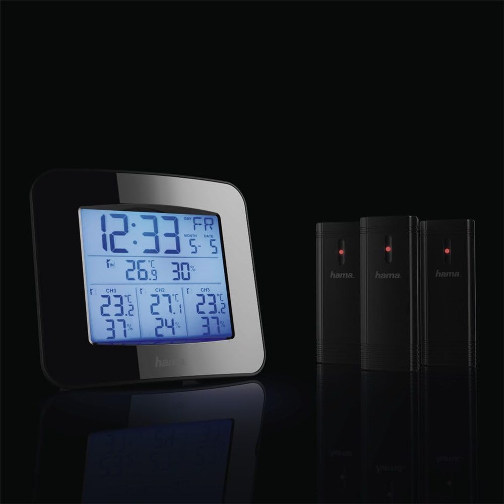 Hama EWS-Trio Noir Batterie