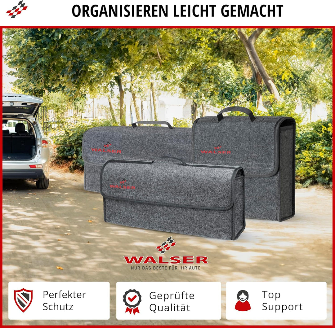Walser Auto Organizer Toolbag Grösse XXL, Kofferraum Organizer, Auto Gadget, Aufbewahrungsbox Auto,