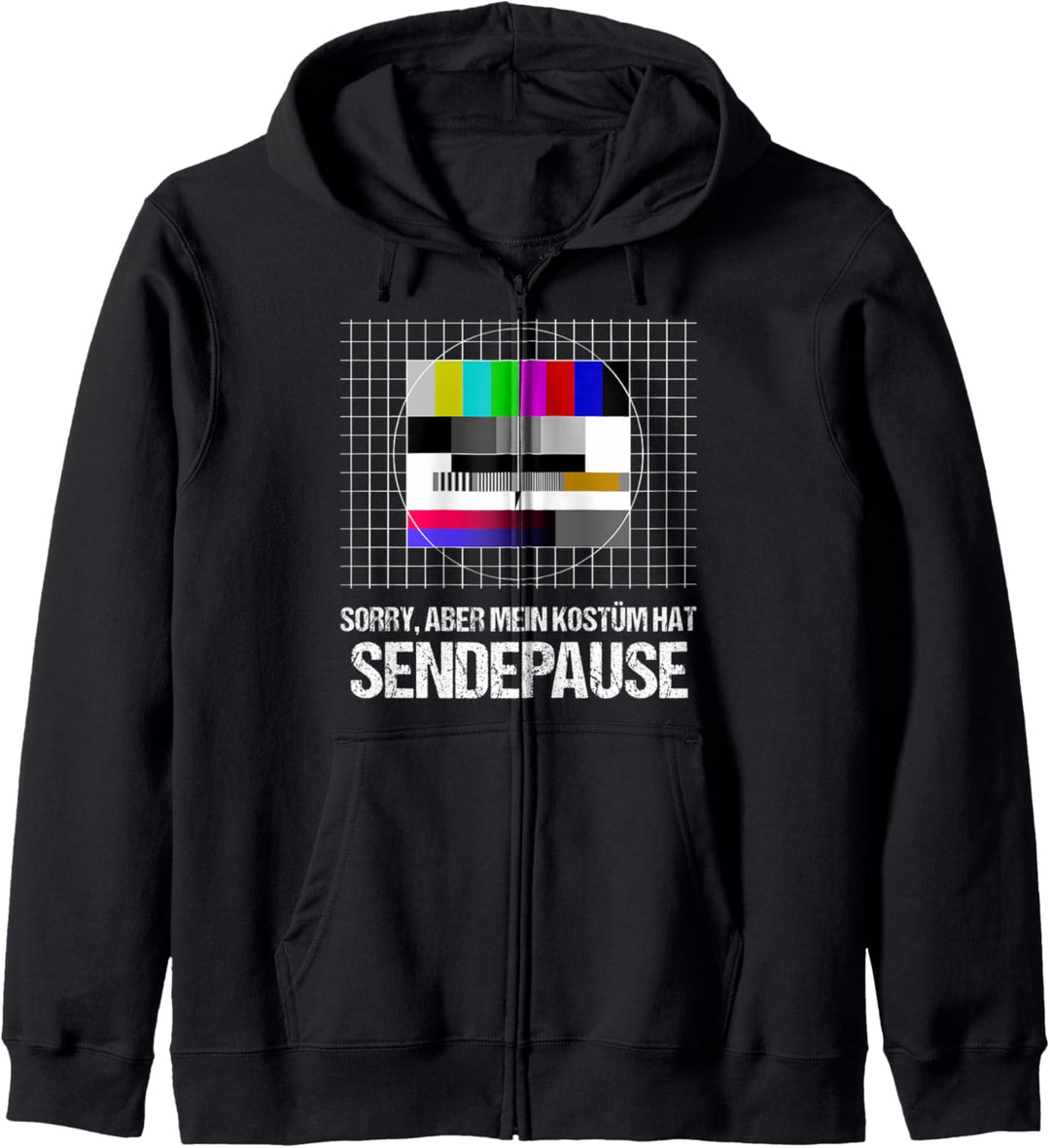 Sendepause 70er 80er 90er Jahre Motto Party 80s 90s Kostüm Kapuzenjacke