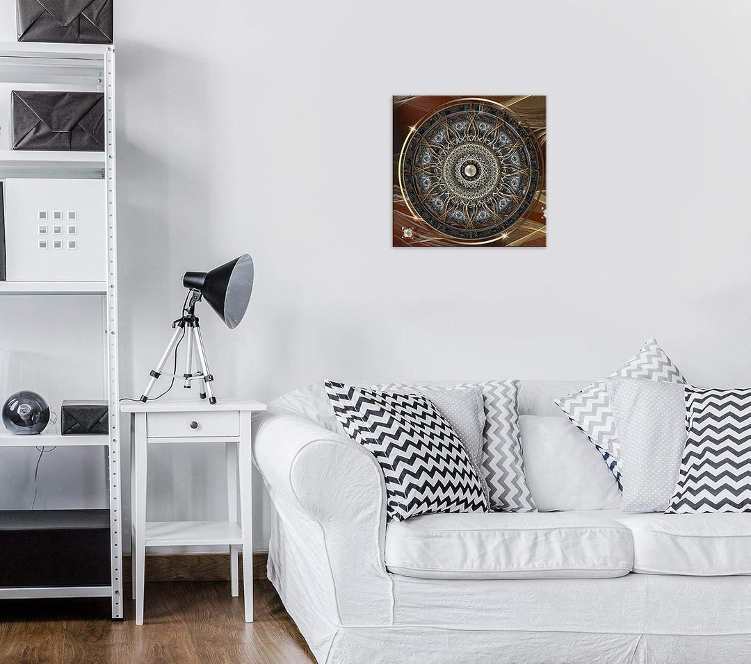 Forwall Leinwand Bilder 40x40 cm | Mandala, Leinwandbilder, Bild auf leinwand, Format: 40x40 cm (BxH