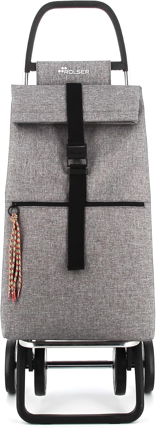 Einkaufstrolley Rolser Big Tweed 4 Räder - Grau 4 Räder Grau, 4 Räder Grau