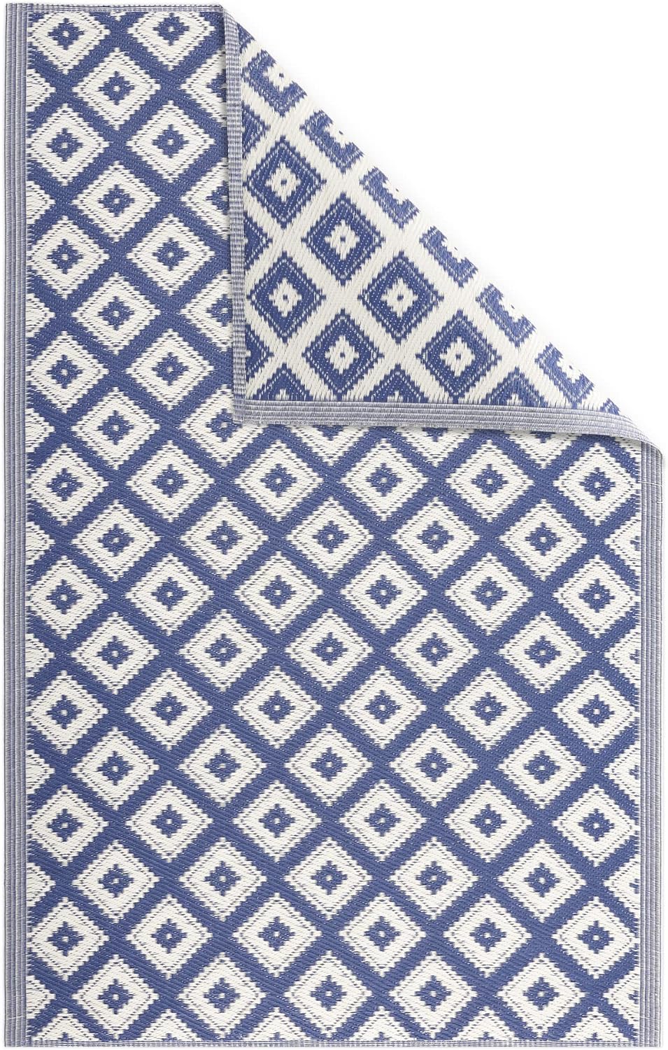 JEMIDI Outdoor Teppich 120x180cm gross - Terrassenteppich Balkonteppich Aussenteppich - Balkon Teppi