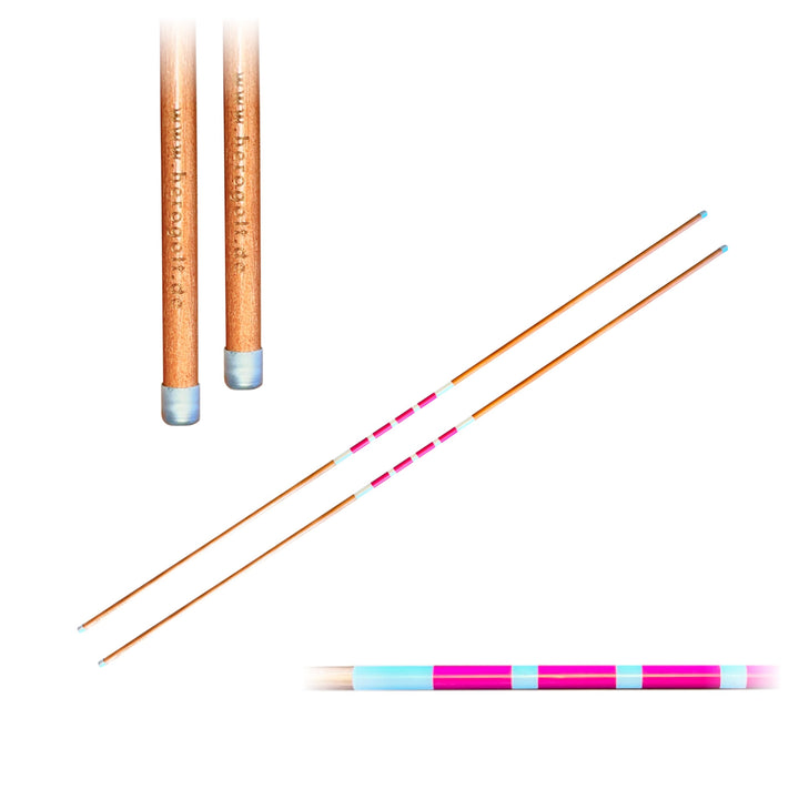 Hero Alignment Stick aus Holz - Der Moderne Ausrichtungstab das Training im Golf standard pink / wei