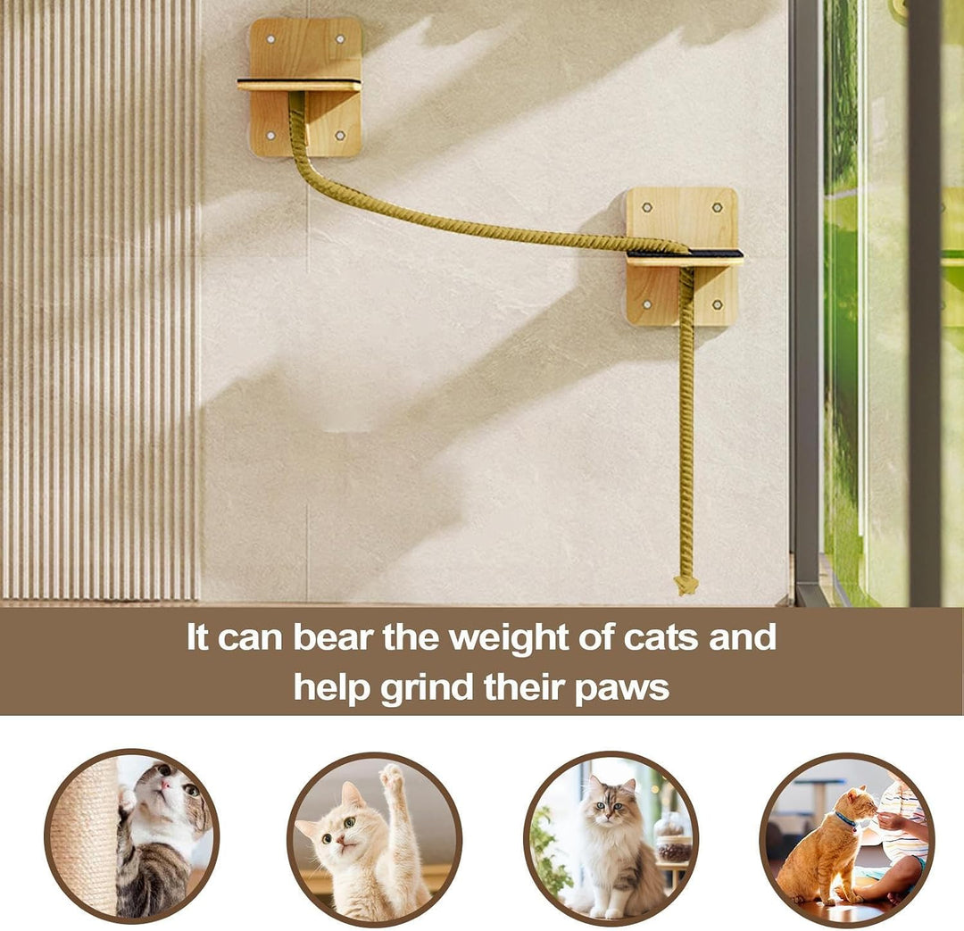 Wandregale Für Katzen-Platzsparendes Wandregal für Katzen mit Halterung,Kletterwand mit Liegeplatz,