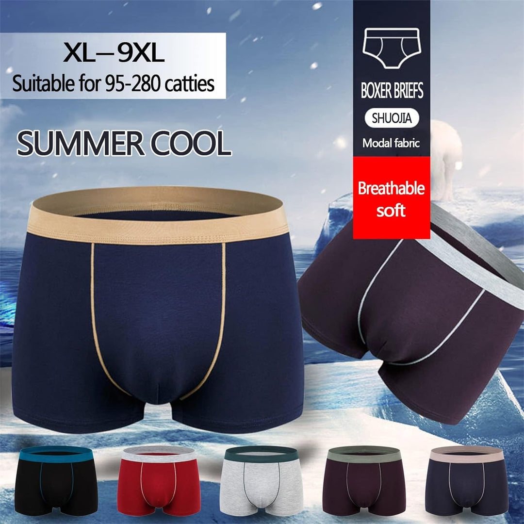 SHUOJIA Boxershorts Men Herren 6er Pack Retroshorts Männer Trunks Baumwolle Unterwäsche Weiche Und I