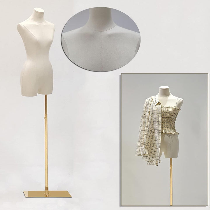 Schneiderpuppe Damenbüste Weiblich, Höhe Verstellbarer Schaufensterpuppe Körper, Mannequin mit Metal