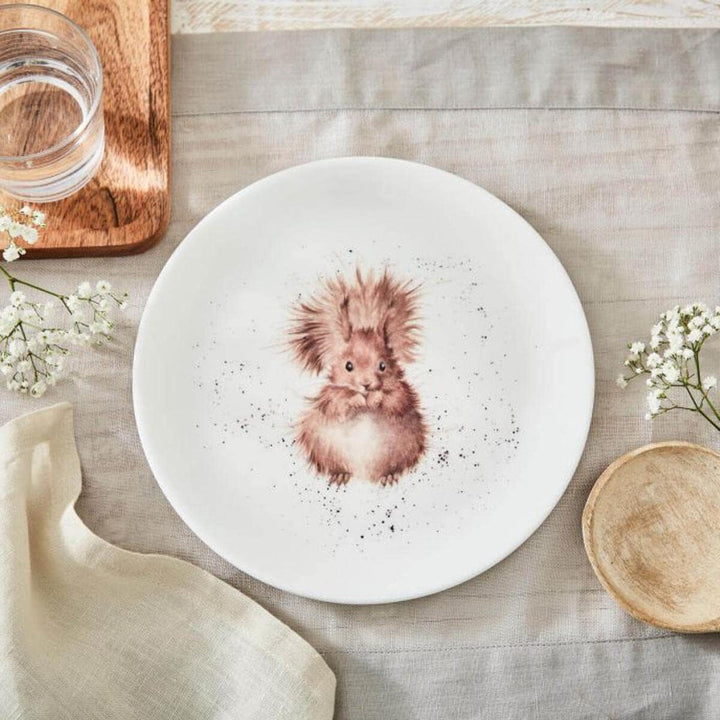 Wrendale Designs Porzellan-Kuchenteller Eichhörnchen ca. 20,5 cm D Frühstück Kaffee Kuchen Nachtisch