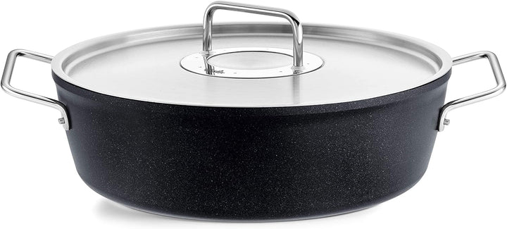 Fissler Adamant / Aluminium-Kochtopfset, 3-teilig, Töpfe-beschichtet mit Metalldeckel, antihaftend (