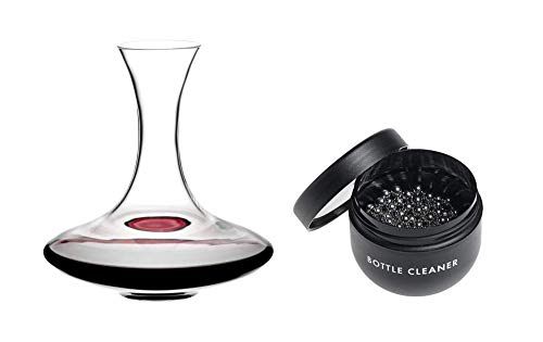 Riedel Dekanter Set Ultra mit Riedel Glasreiniger (2400/14 + 0010/05) Vorteilsset