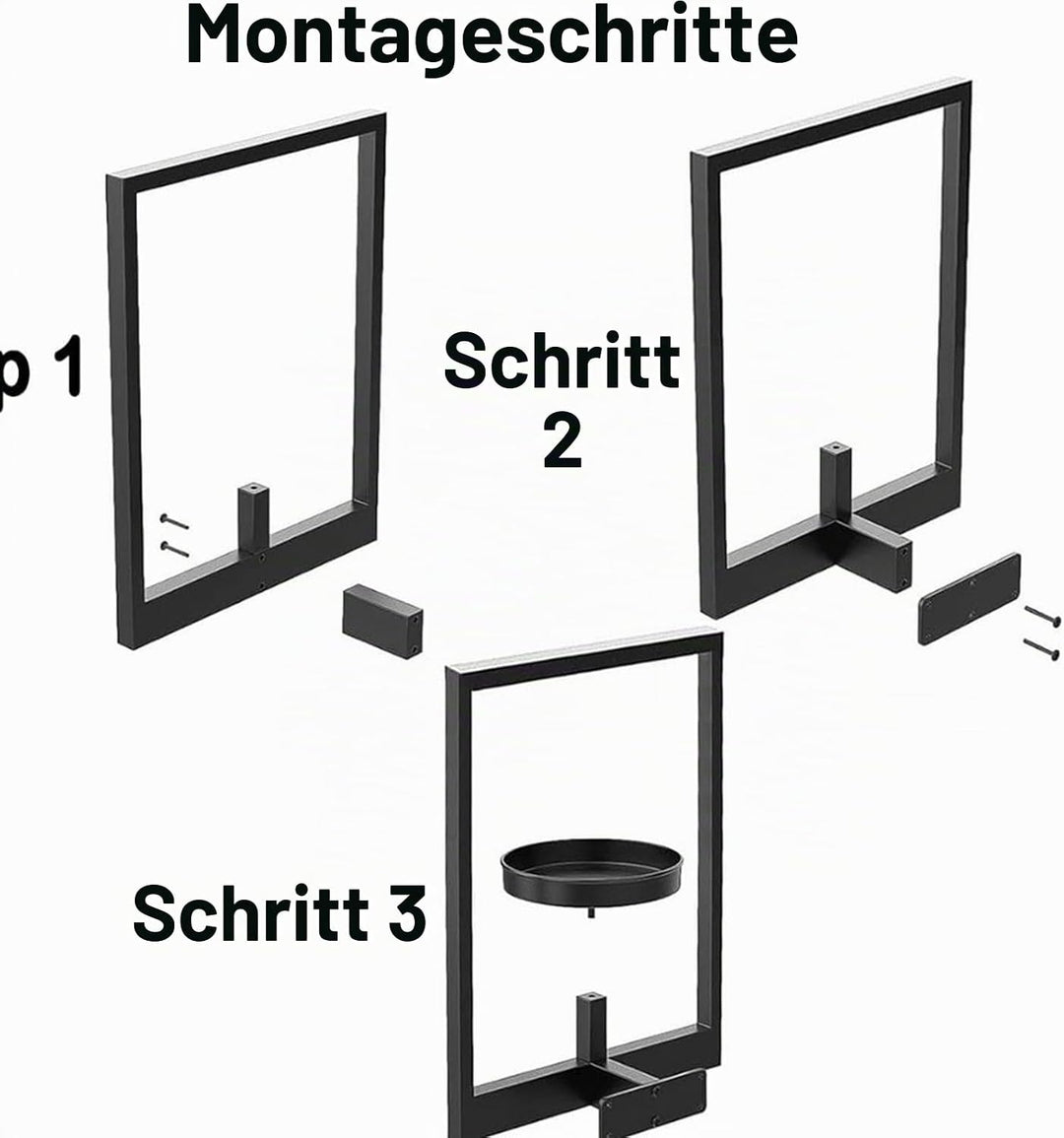 Bilderrahmen-Pflanzenhalter Für Die Wand,Pflanzenregale Für Fenster,Pflanzen-Wandrahmen Aus Metall,4