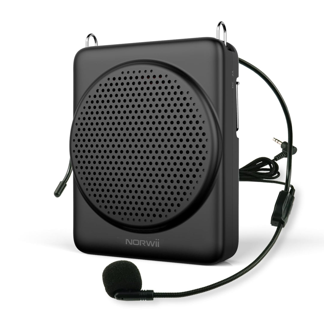 NORWII Mini-Sprachverstärker Mikrofon Headset, 3 Stunden Schnellladung und bis zu 30 Stunden Wiederg