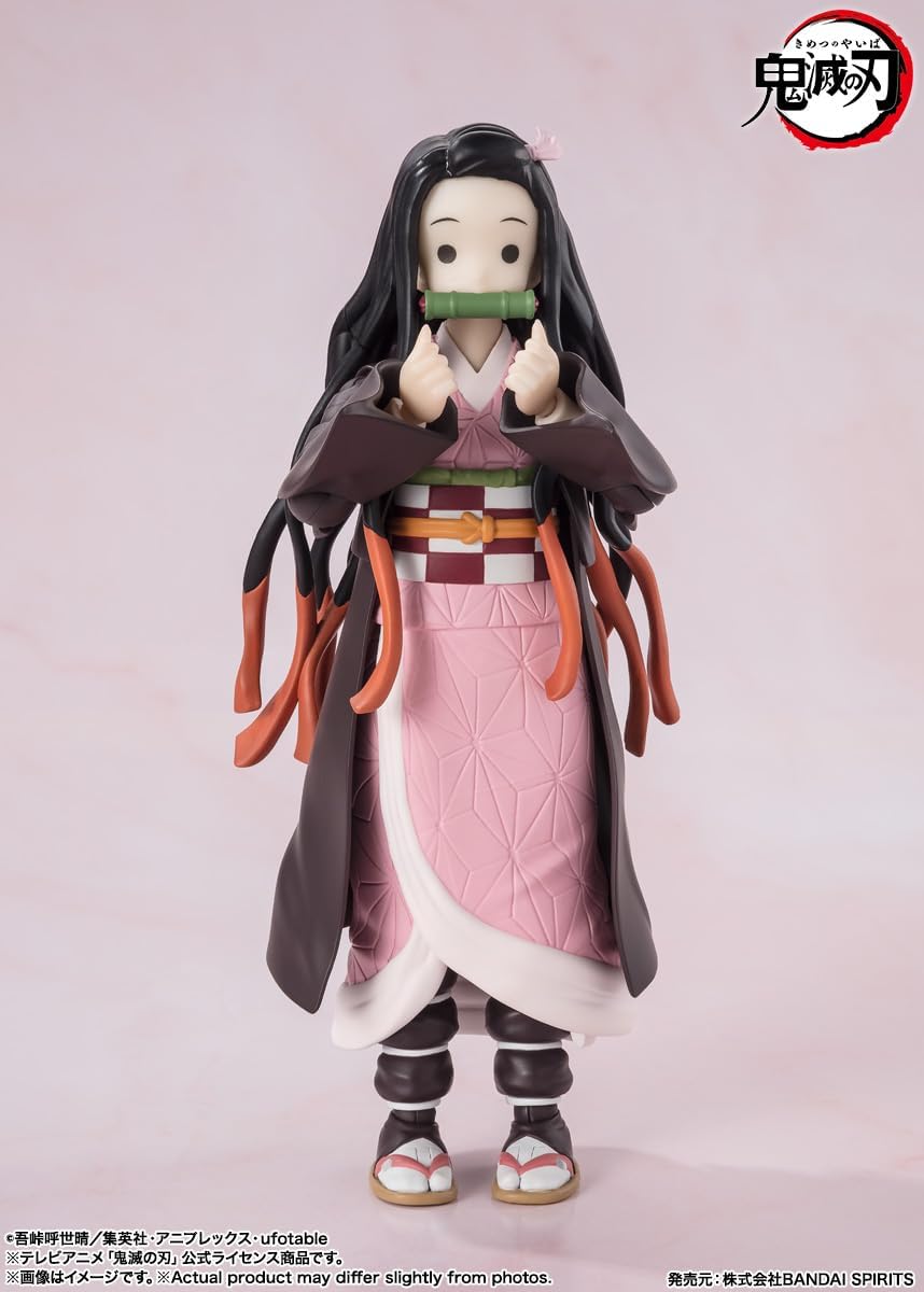 Demon Slayer: Kimetsu no Yaiba Figurine S.H. Figuarts Nezuko Kamado 13 cm Black, Black