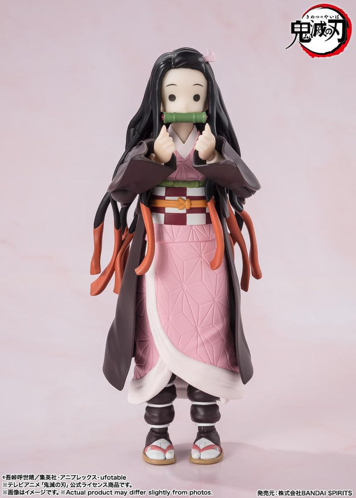 Demon Slayer: Kimetsu no Yaiba Figurine S.H. Figuarts Nezuko Kamado 13 cm Black, Black
