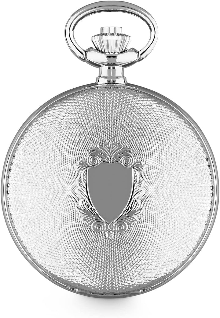 Hermann Jäckle Koblenz II BigDate Quarz Taschenuhr mit Kette & Reiseetui