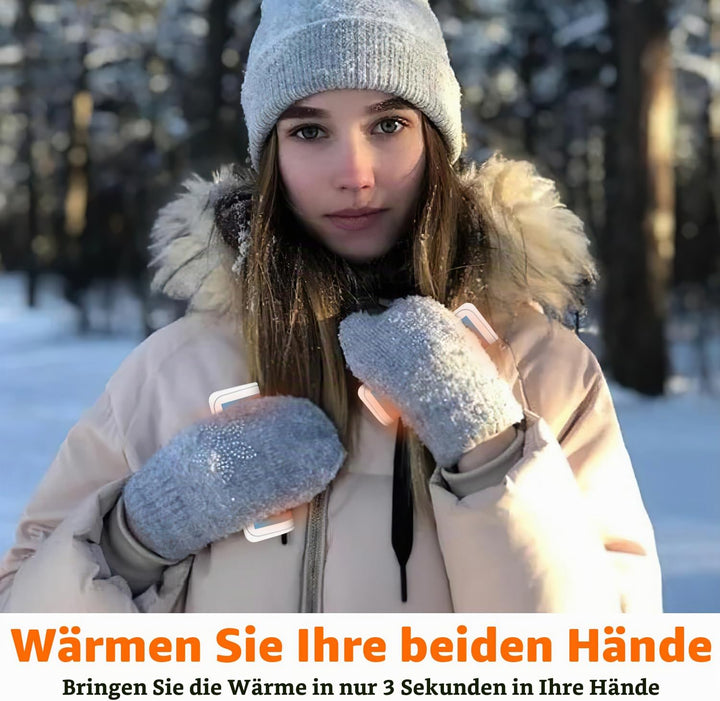 gabless Handwärmer elektrisch 2er Set, Handwärmer Taschenwärmer, Handwärmer wiederverwendbar, elektr