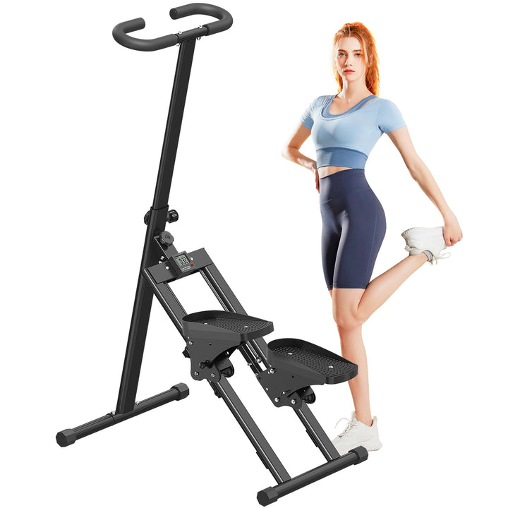 Treppensteiger für Zuhause, Treppensteiger, faltbar, grosses Pedal, vertikale Klettermaschine für Ga