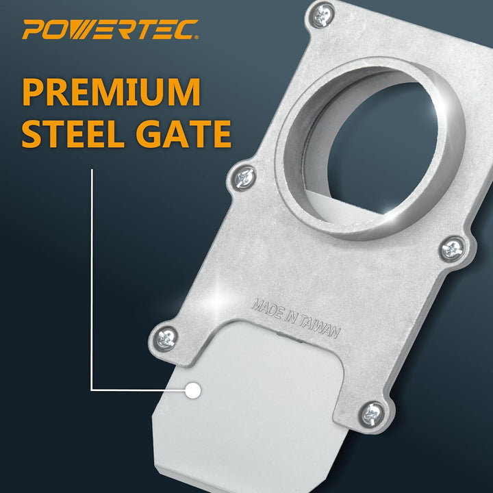 POWERTEC 70134-P2 5,4 cm Aluminium-Strahlgitter für Vakuum-/Staubsammler, 2 Stück, Alaun 6,3 cm, 2 S