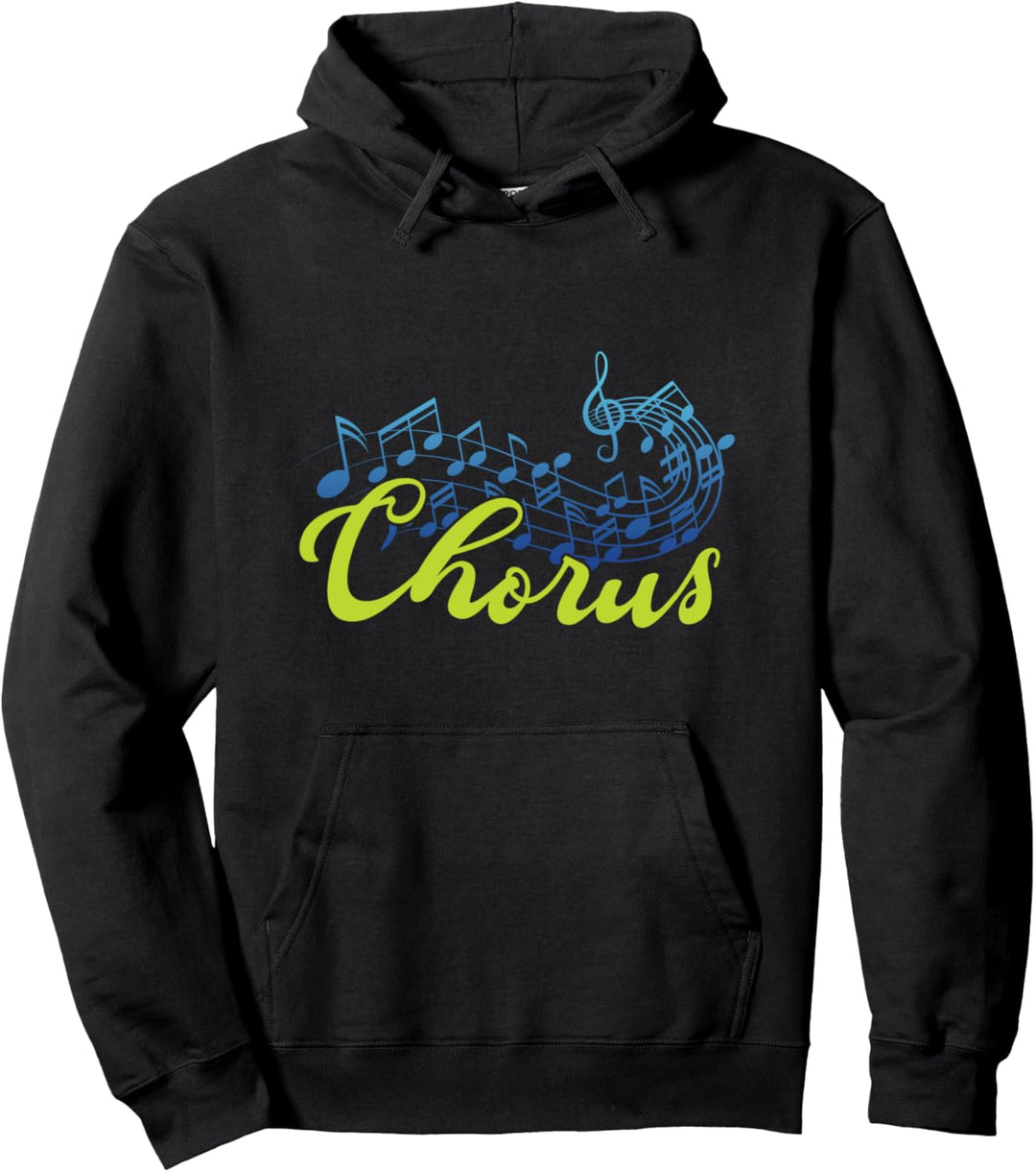Chor Chorus Musik Noten Notenschlüssel Musiker Geschenk Pullover Hoodie