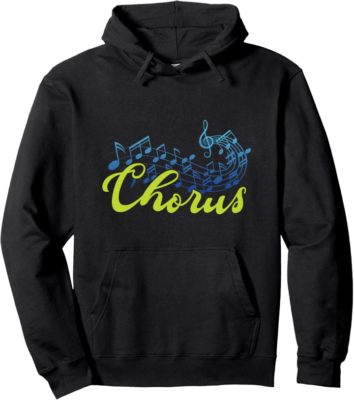 Chor Chorus Musik Noten Notenschlüssel Musiker Geschenk Pullover Hoodie