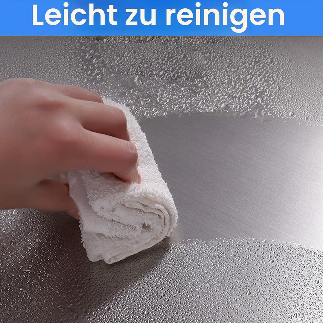 Edelstahl-Schneidebrett 50 x 40cm,Küche Schneidbrettchen,Schweres Schneidebrett zum Kochen, Backen B