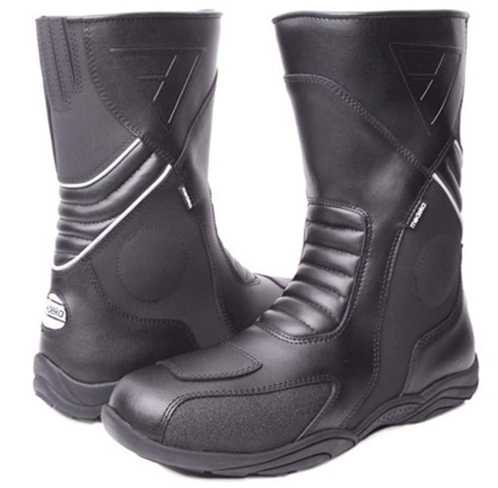 Modeka Stiefel Assen Evo schwarz Leder Hipora 3M wasserdicht CE Verstärkungen 37 EU, 37 EU