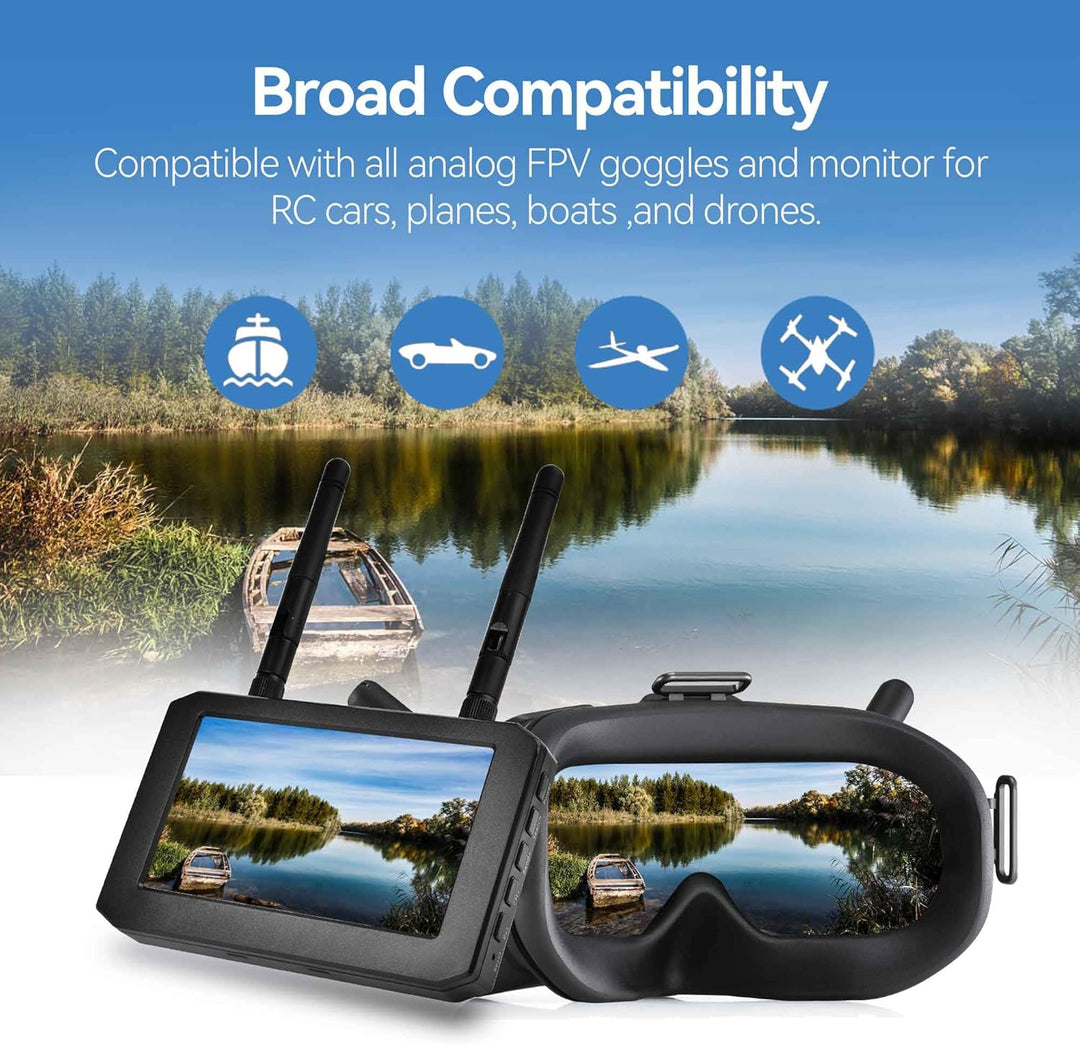 RunCam Spotter V2 FPV 5.8G Micro AIO Cam, OSD, integriertes Mikrofon, FOV170 Grad, 700TVL, 40CH, 20M