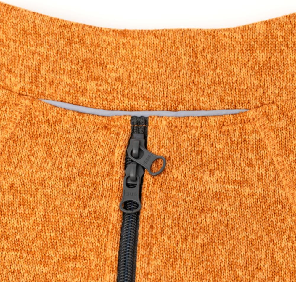 Kurgo Core Hunde-Pullover, Leichtes Fleece, Mit 2-Wege-Reissverschluss, Mit Hundegeschirr kompatibel