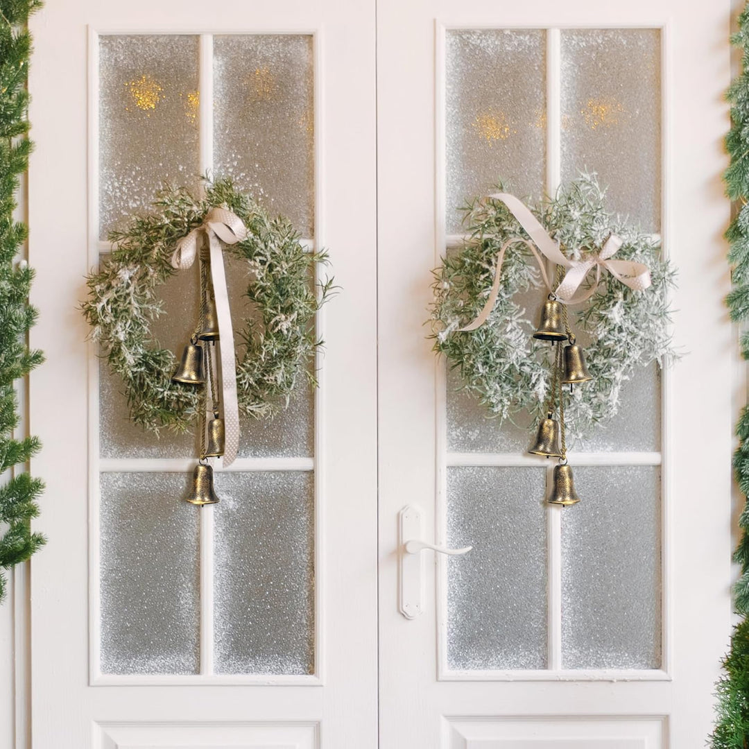 Weihnachtsglöckchen zum Aufhängen XXL gross, Glocken Vintage Glöckchen, rustikal Metallglöckchen, We
