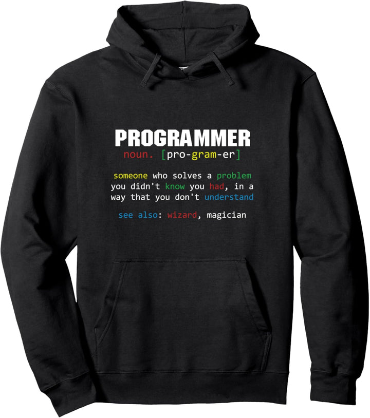 Programmierer Coder Kodierung Zauberer Magier PC IT Pullover Hoodie