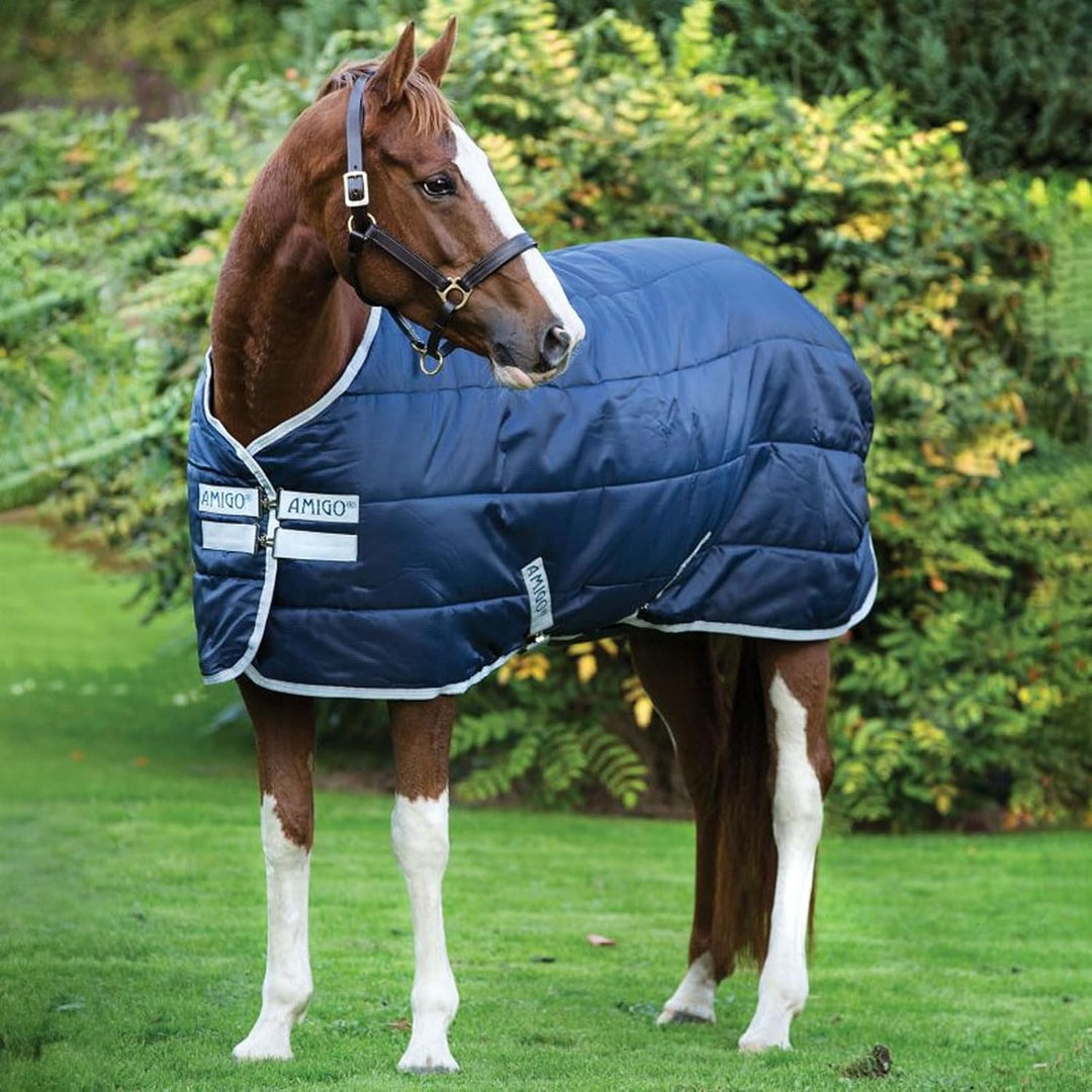 Horseware Stalldecke Amigo Insulator 160cm Navy/Silver 200g Taille 160, Taille 160