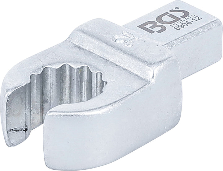 BGS 6904-12 | Einsteck-Ringschlüssel | offen | 12 mm | Aufnahme 9 x 12 mm, 12 mm