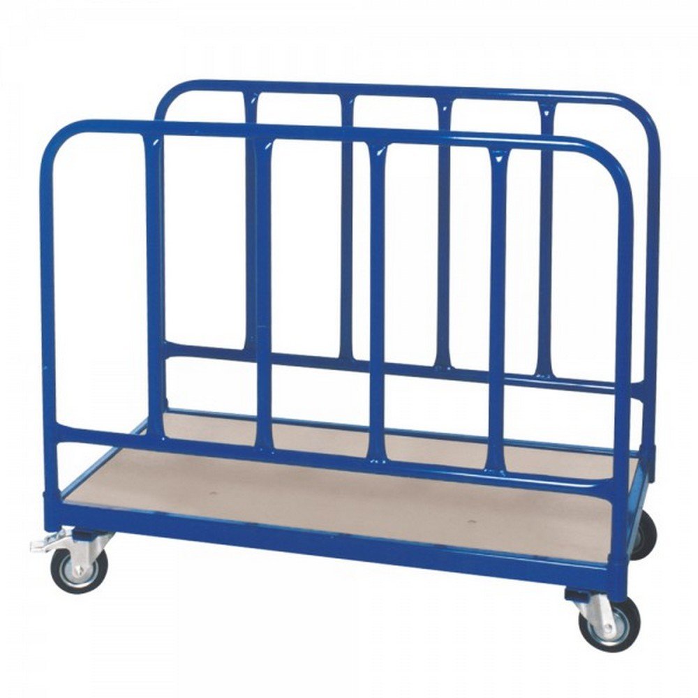 BRB Rungenwagen mit zweiseitigem Stahlrohr-Seitenteil, 4 Lenkrollen/2 mit Feststellbremse, LxBxH 100