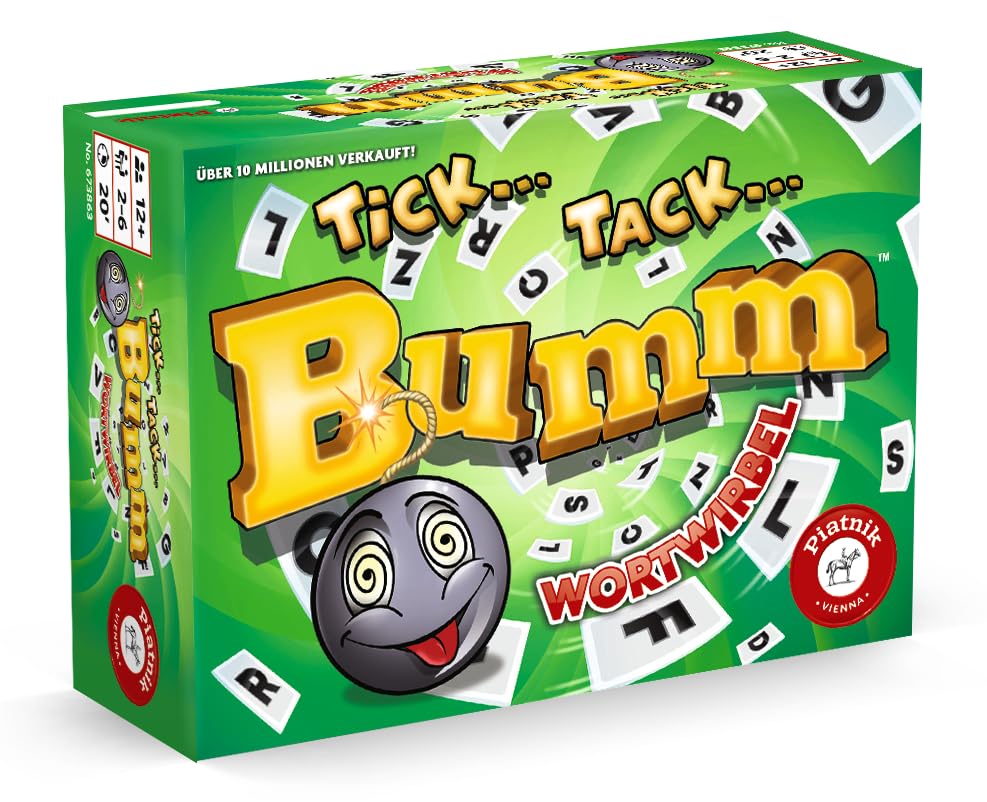 Piatnik Tick Tack Bumm Wortwirbel - EIN Partykracher mit innovativen Spielmechanismus! 0