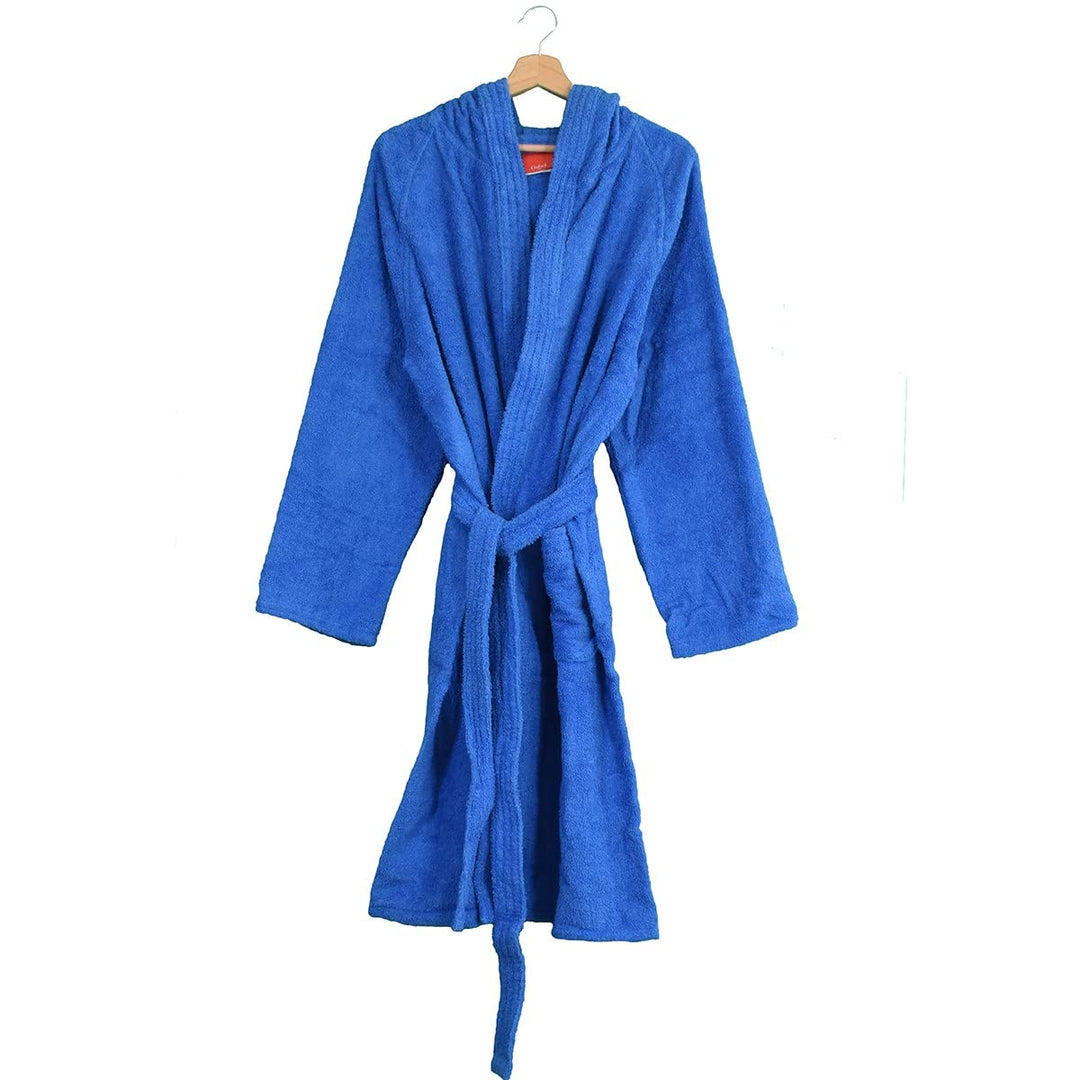 Gabel 09100 29 Bademantel, 100% Baumwolle, Elektroblau, Small