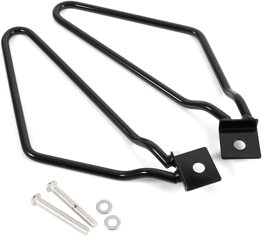 GOTOTOP Satteltaschenhalterung, 2X Motorrad-Satteltaschenhalterung für XL883/1200 HD1450/1584(Schwar