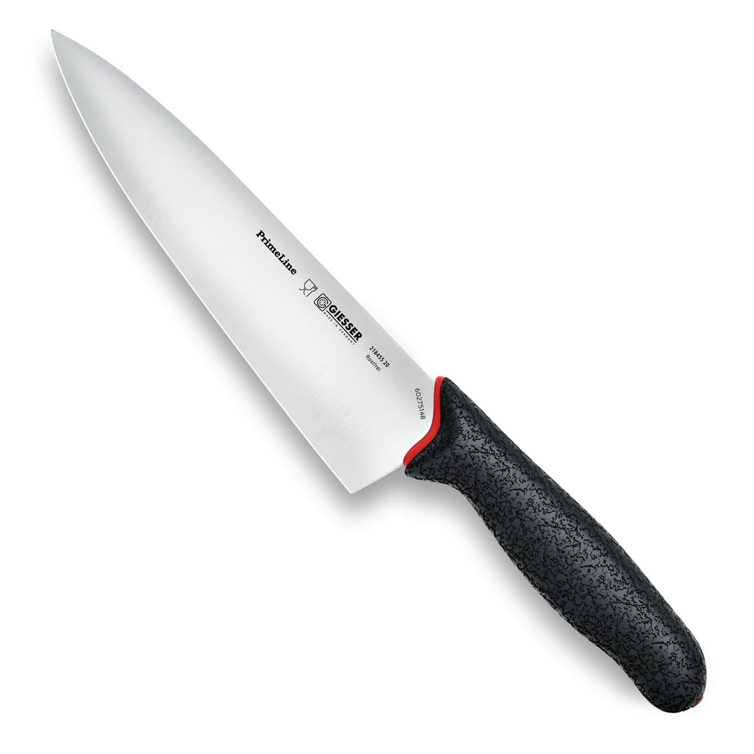 GIESSER seit 1776 - Made in Germany - Kochmesser 20 cm breite Klinge PrimeLine, schwarz, rostfrei, s