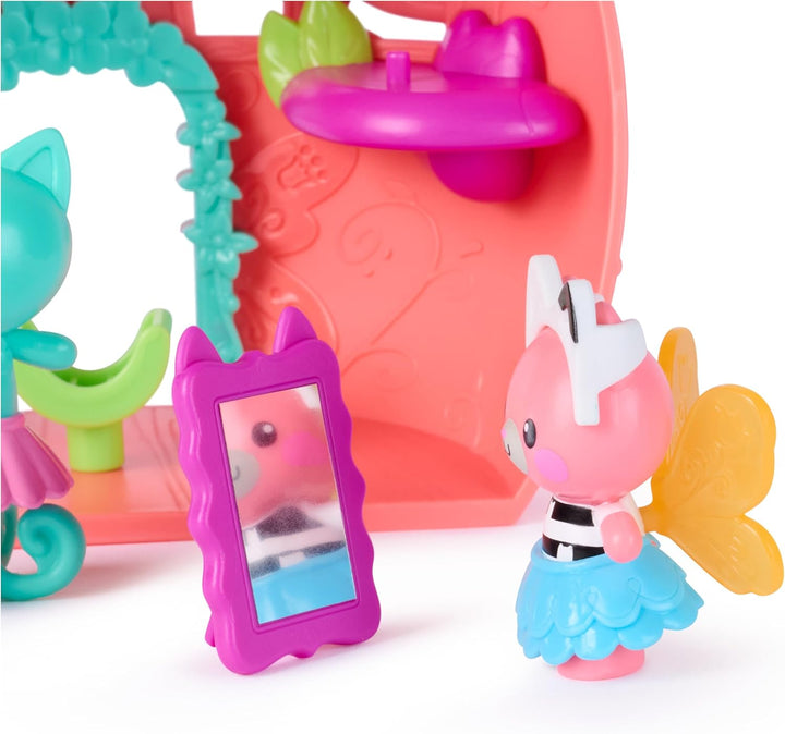 Gabby’s Dollhouse – Fairylandia - Flutter Fairy Spielset mit 12 Teilen, besonderem Flutter-Ring, Acc