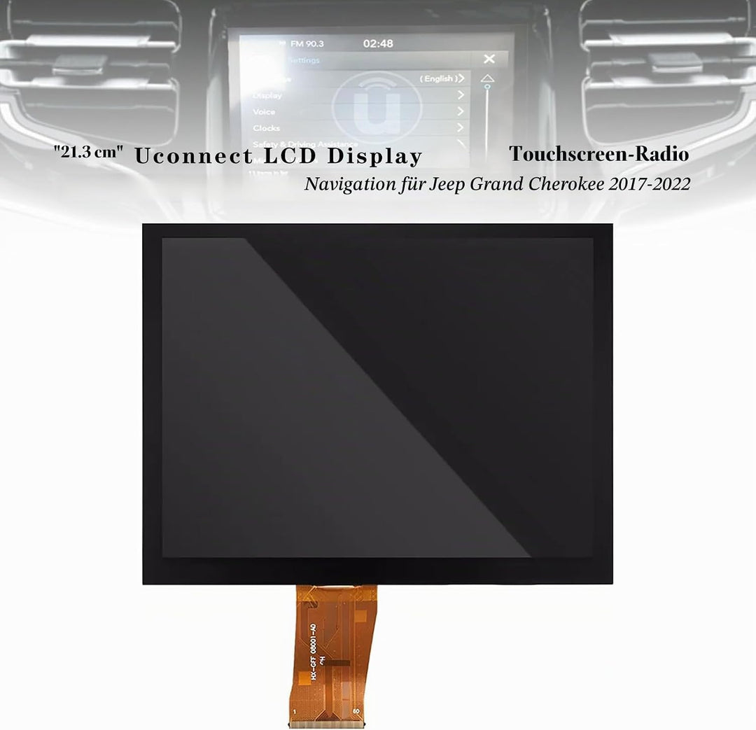 Areyourshop 8,4″ Uconnect LCD Navigation Ersatzdisplay LA084X01(SL)(01) LA084X01(SL)(02) für Jeep Gr
