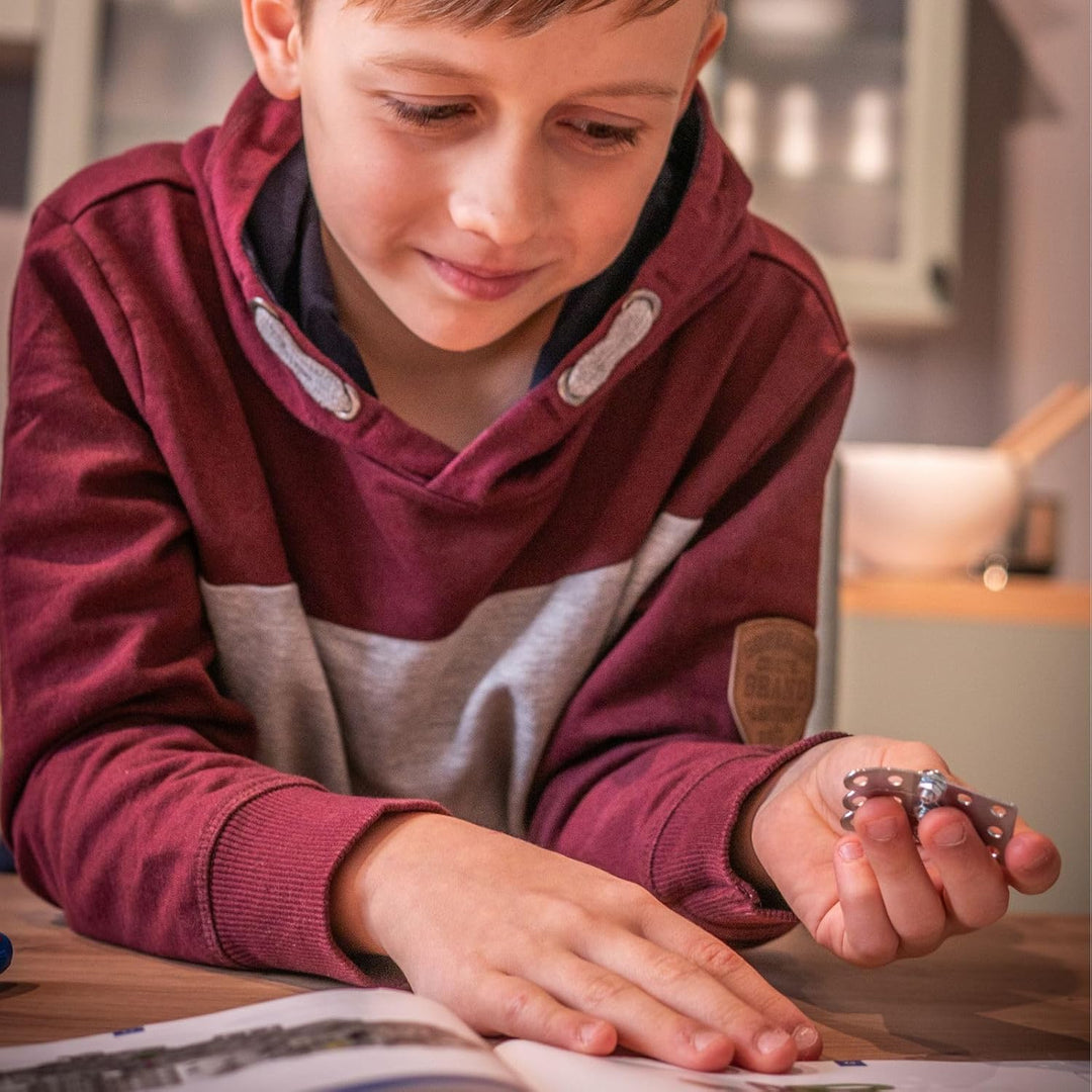 Eitech 00205 Metallbaukasten - Helikopter, Hubschrauber, Modellbausatz für Kinder ab 8 Jahren, 310 B