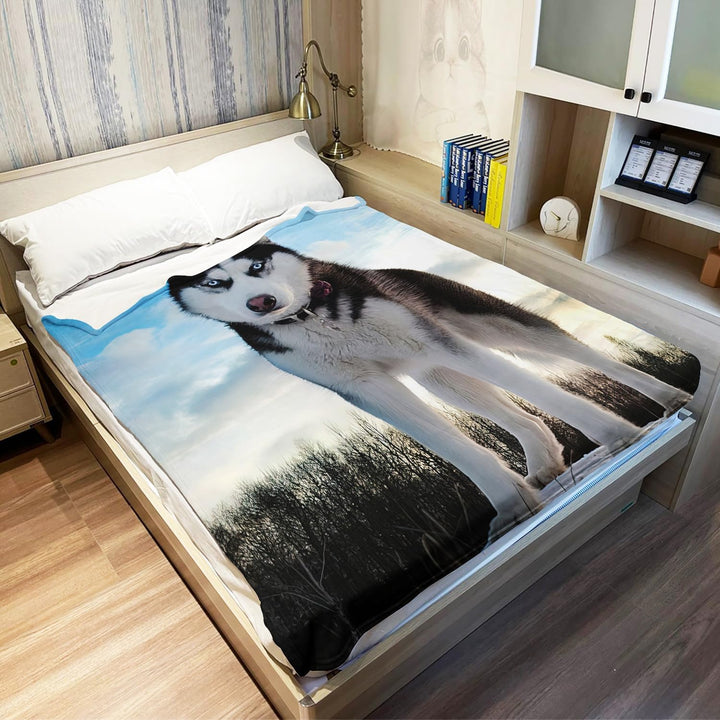 YISUMEI Decke 150x200 cm Kuscheldecken Sanft Flanell Weich Fleecedecke Bettüberwurf weisse Schwarze