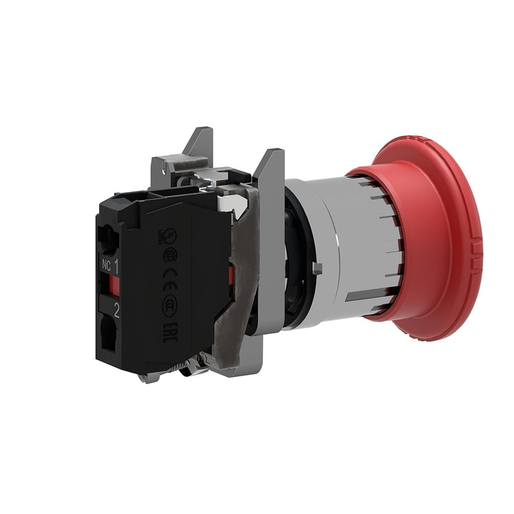 Schneider Electric | XB4BS8442 - Not-Halt/Not-Aus-Taster, rot, Drehentriegelung 22mm, 1Ö Zum Auslöse