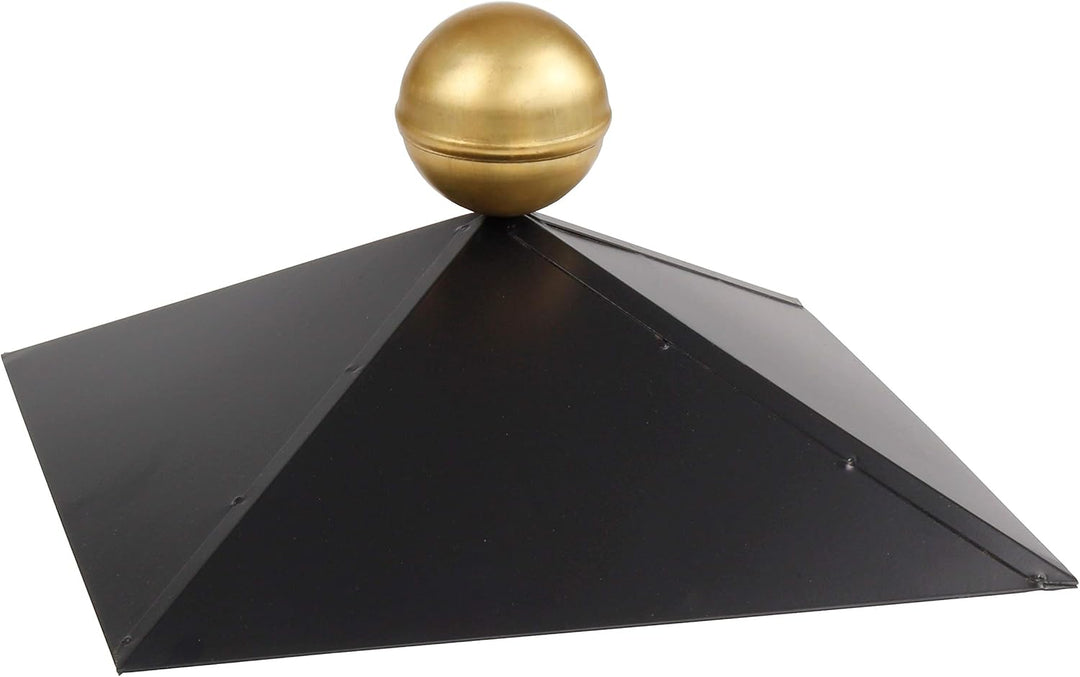 SunnyDeals Pavillon-Haube | Pavillondach 4-eckig | schwarz glänzende Pulverbeschichtung | Edelstahlk