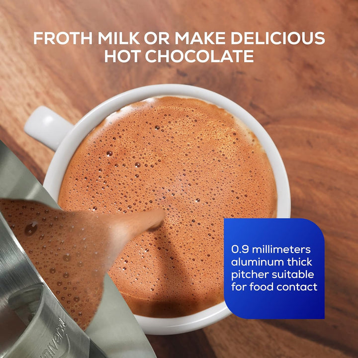 Universal Heisse Schokoladenbereiter, 2,1 Qt/2 l, Chocolatera, Aufschäumkrug, Aufschäumer für Kaffee