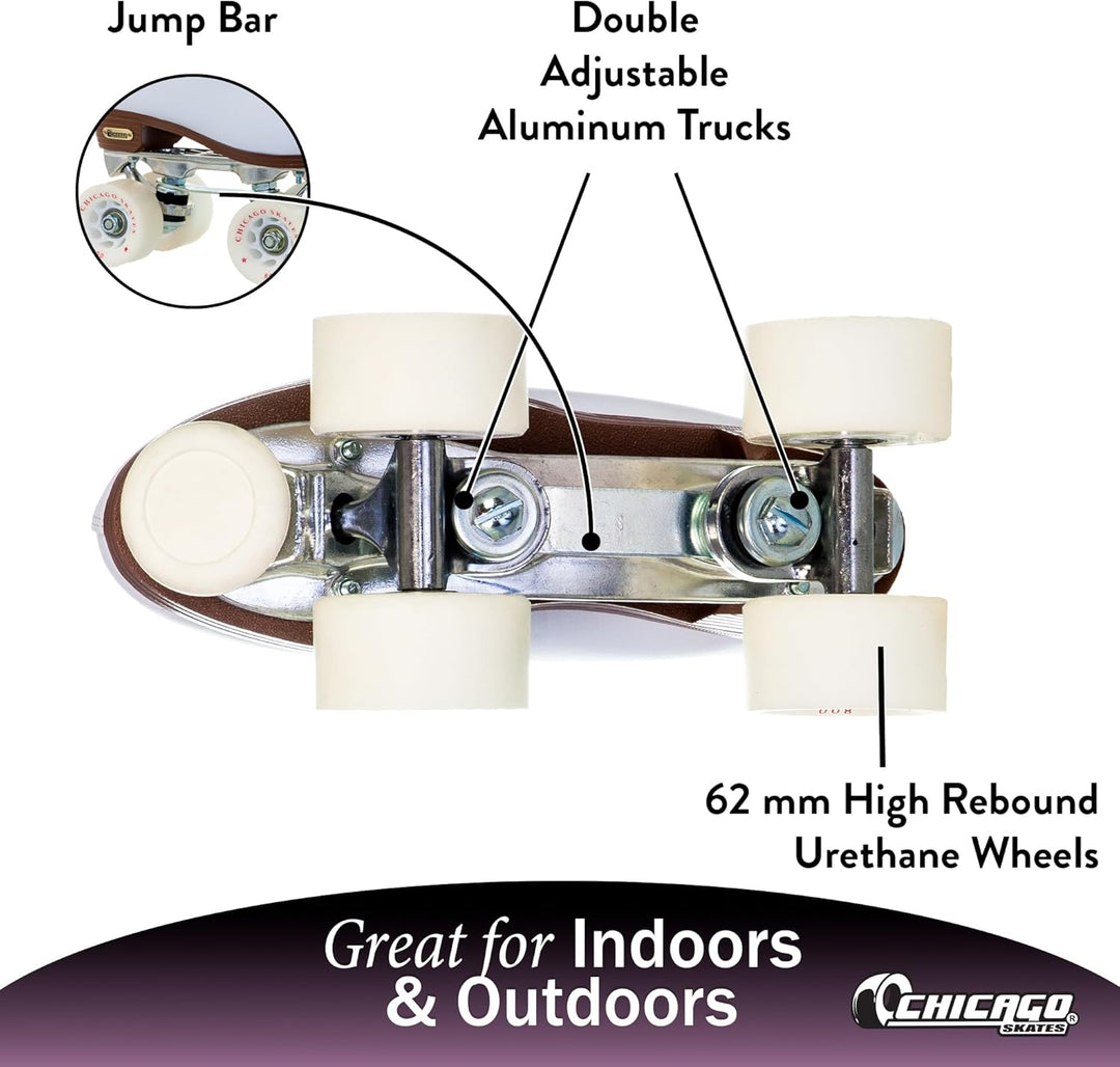 CHICAGO Skates Deluxe Leather Lined Rink Skate Ladies and Girls 7, 7