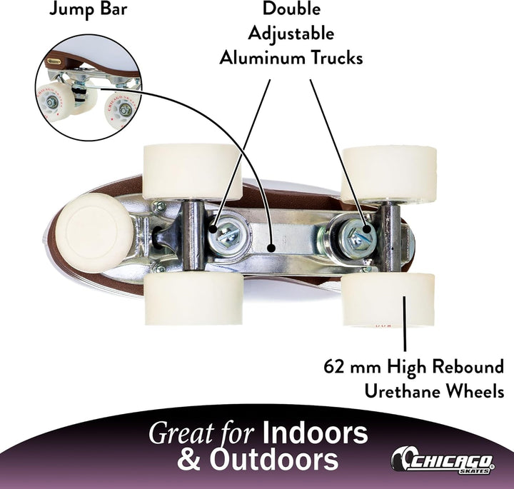 CHICAGO Skates Deluxe Leather Lined Rink Skate Ladies and Girls 7, 7