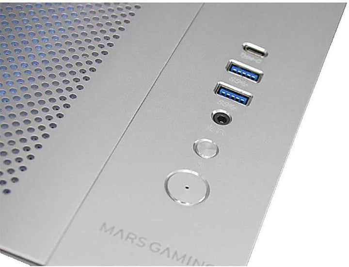 Mars Gaming MC-NOVA, Custom XXL E-ATX Gaming Tower, Luft- und Raumfahrt-Aluminium, Full Dual Window