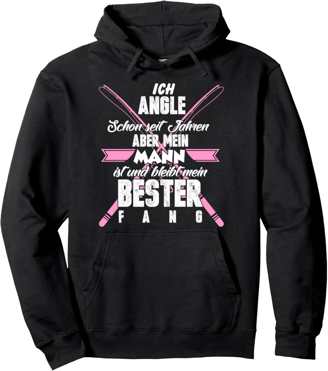 Anglerin Angelsport Lustig Pullover Hoodie